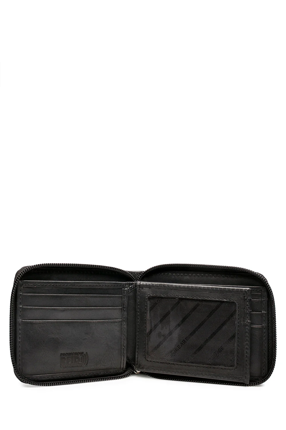 SWISSGEAR - 87000 Leather Zip-Around RFID Billfold Wallet with ID Flap - Image 4