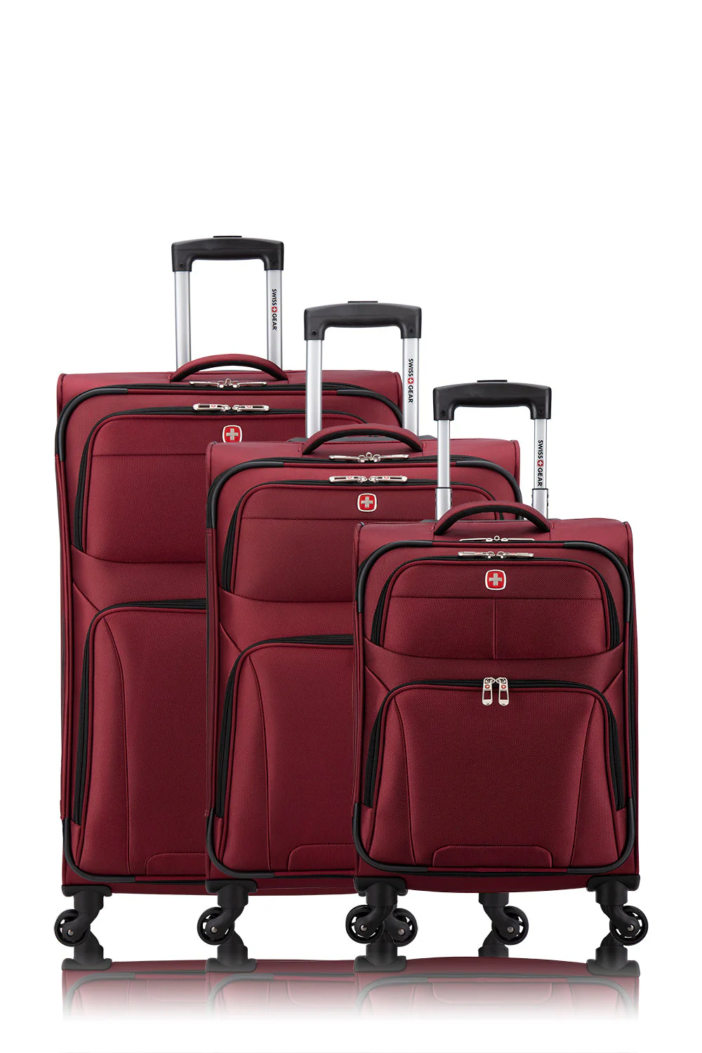 SWISSGEAR - Castelle Lite Collection 3 Piece Expandable Upright Luggage Set