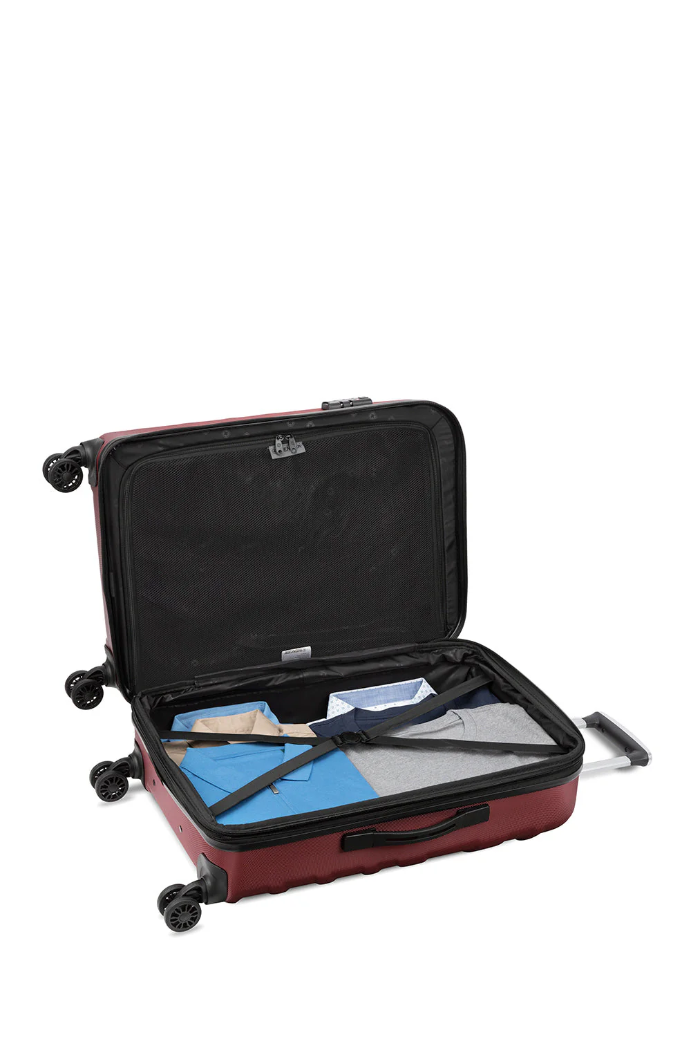 SWISSGEAR - Fortress Collection 24" Expandable Hardside Luggage-Black - Image 11