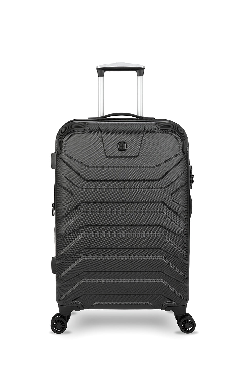 SWISSGEAR - Fortress Collection 24" Expandable Hardside Luggage-Black - Image 3