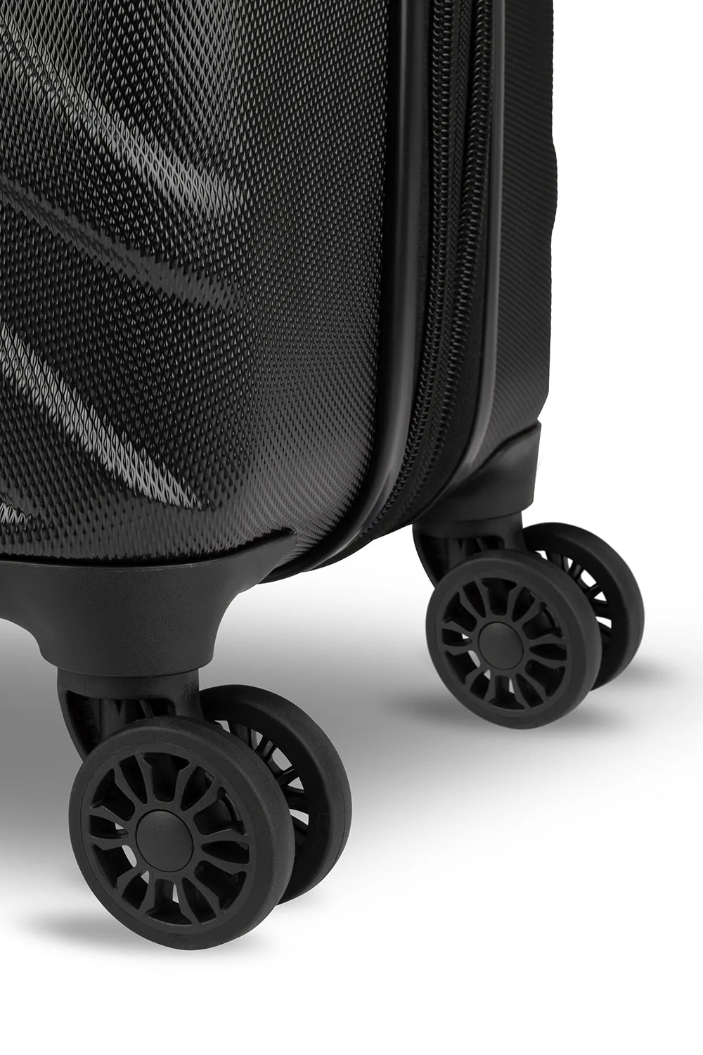 SWISSGEAR - Fortress Collection Hardside Luggage 3 Piece Set- Black - Image 5
