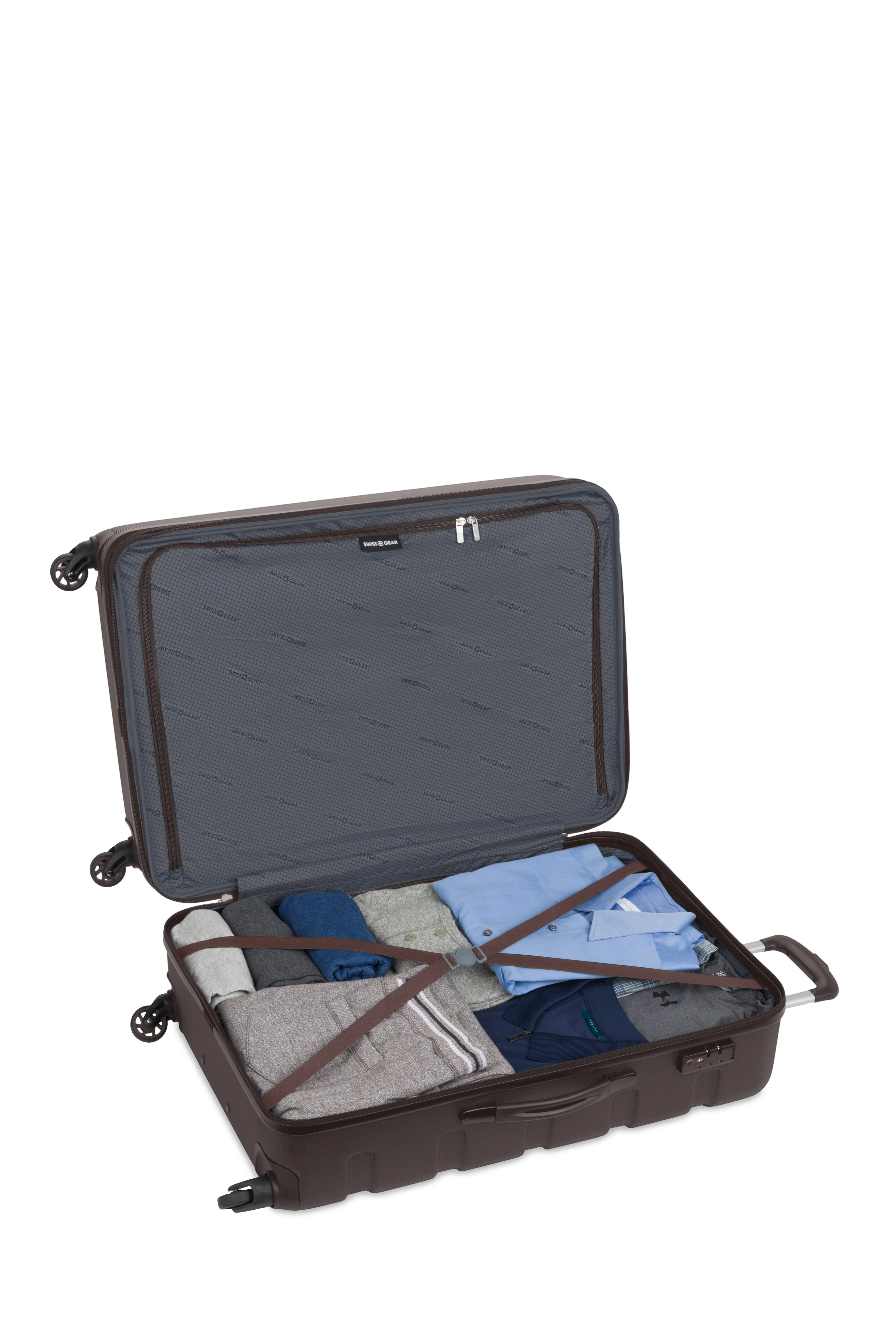 SWISSGEAR - Signature Large Checked Spinner and Weekender Tote 2-Piece Set - Image 25