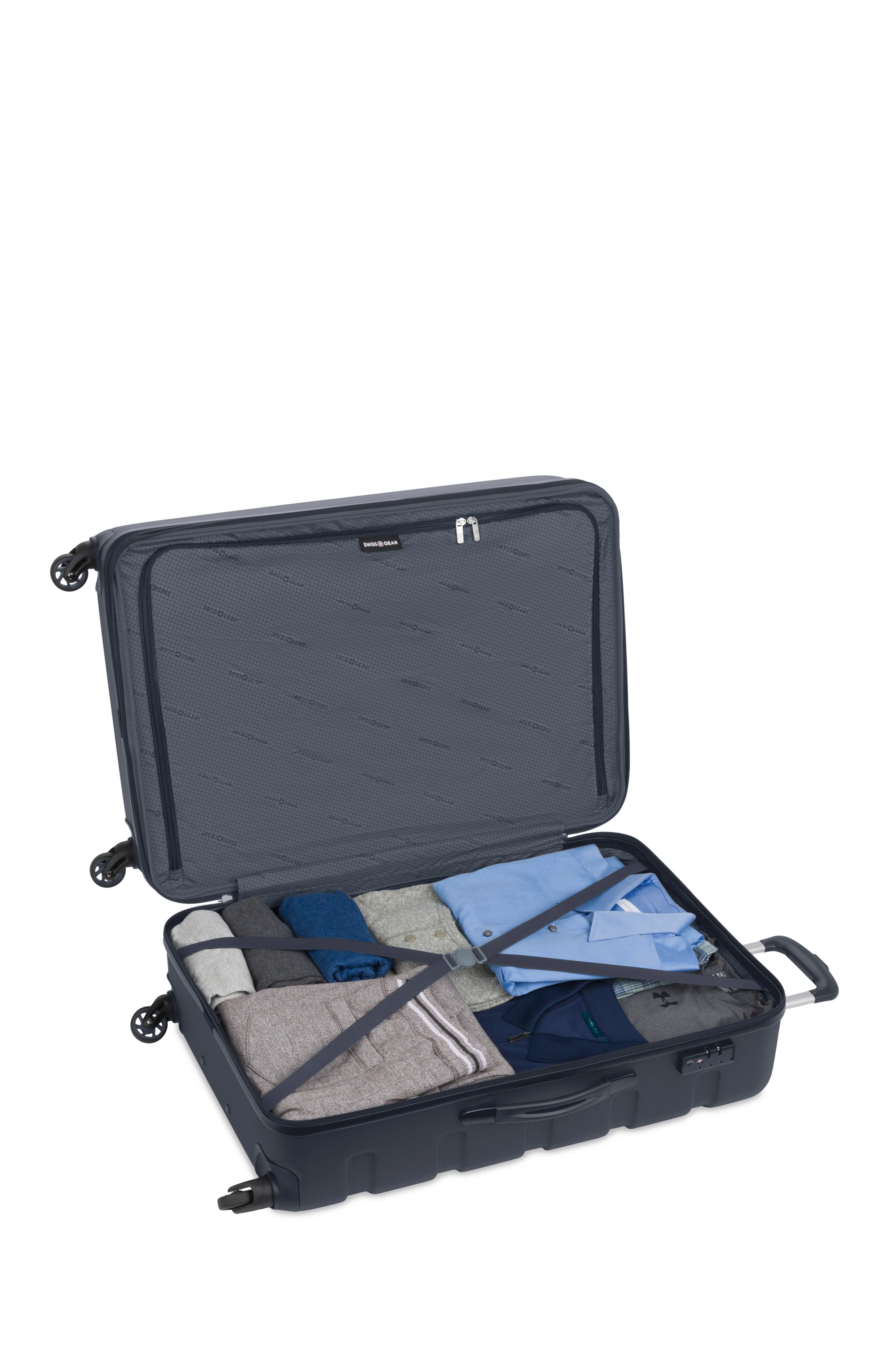 SWISSGEAR - Signature Large Checked Spinner and Weekender Tote 2-Piece Set - Image 45