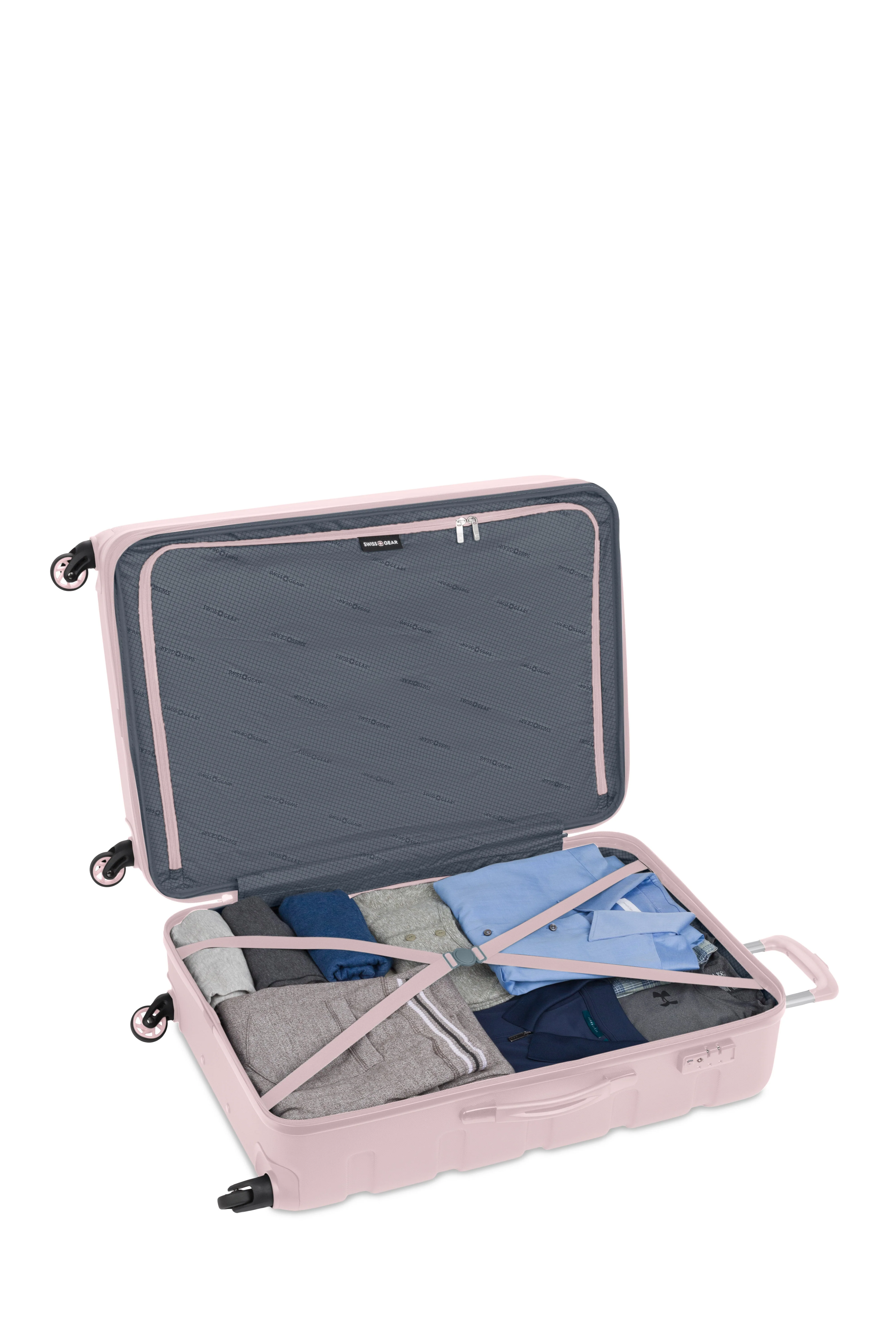 SWISSGEAR - Signature Large Checked Spinner and Weekender Tote 2-Piece Set - Image 5