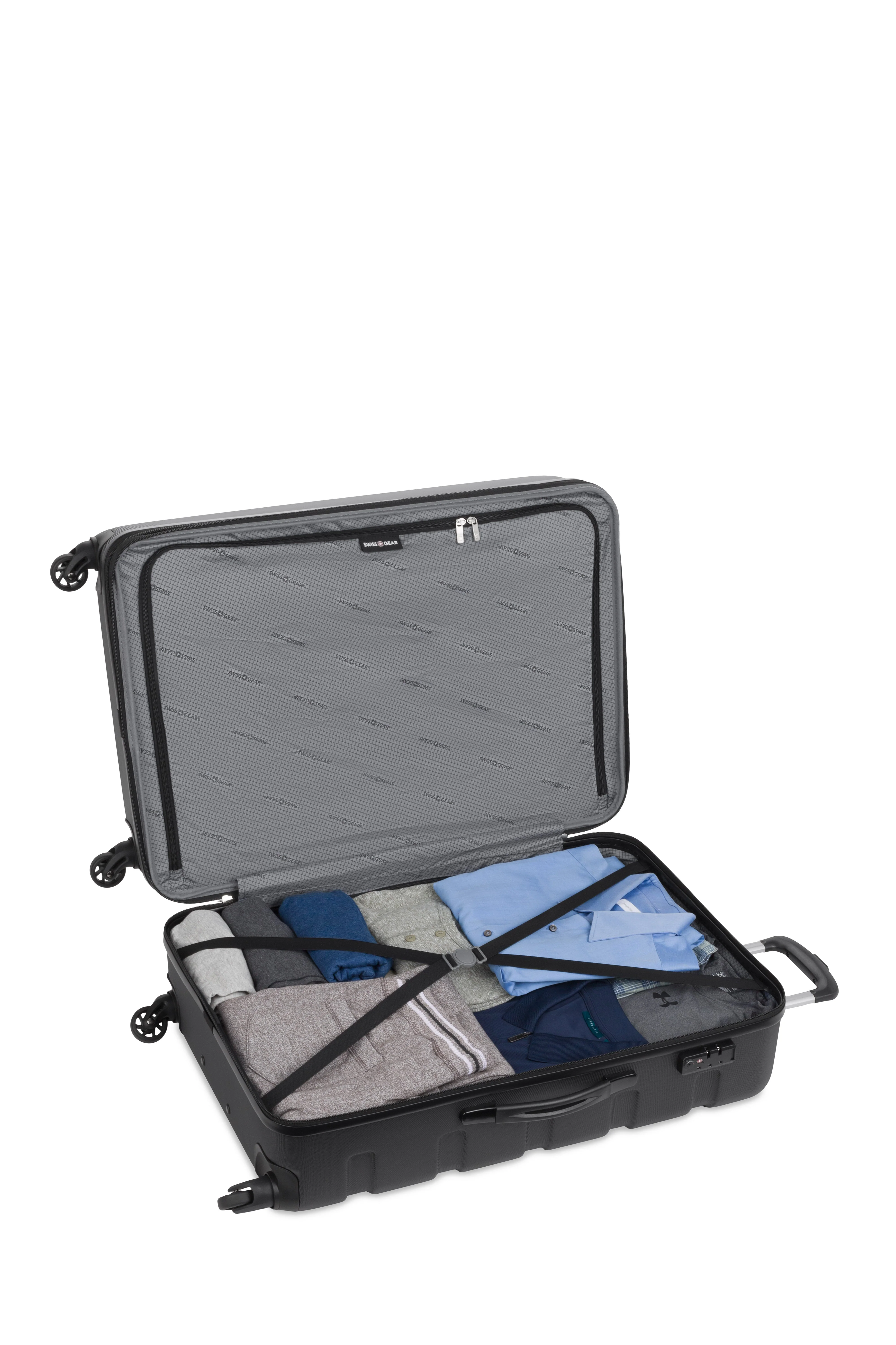 SWISSGEAR - Signature Large Checked in Black with Weekender Travel Tote - Image 5