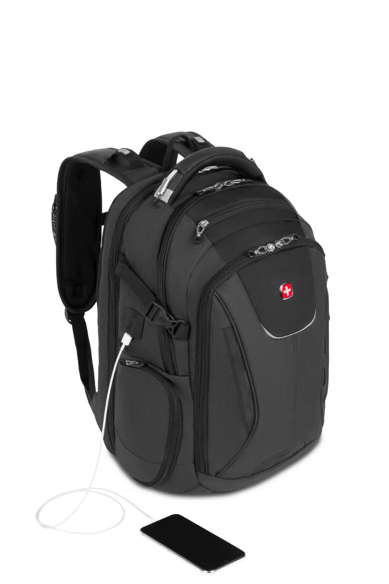 SWISSGEAR - Travel Tech Elite USB ScanSmart Laptop Backpack - Image 38