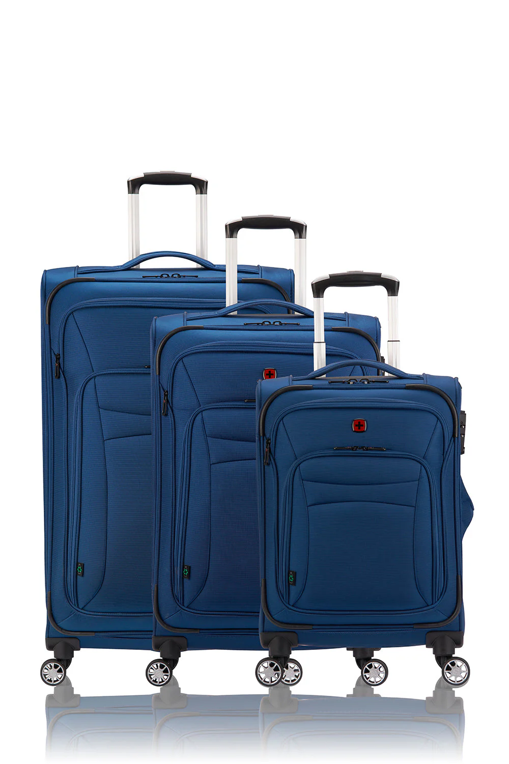 Wenger - Essential Collection Softside Luggage 3 Piece Set-Black - Image 8