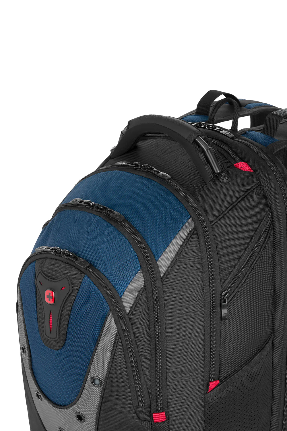 Wenger - Ibex ScanSmart Laptop Backpack in Black/Blue/Grey - Image 10