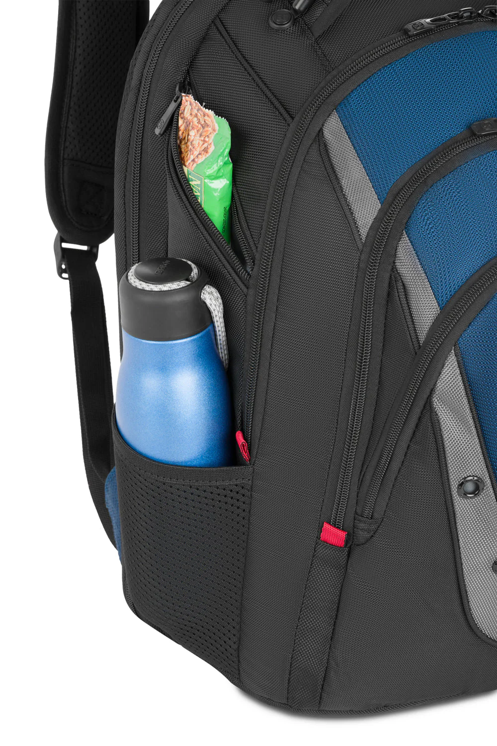 Wenger - Ibex ScanSmart Laptop Backpack in Black/Blue/Grey - Image 13
