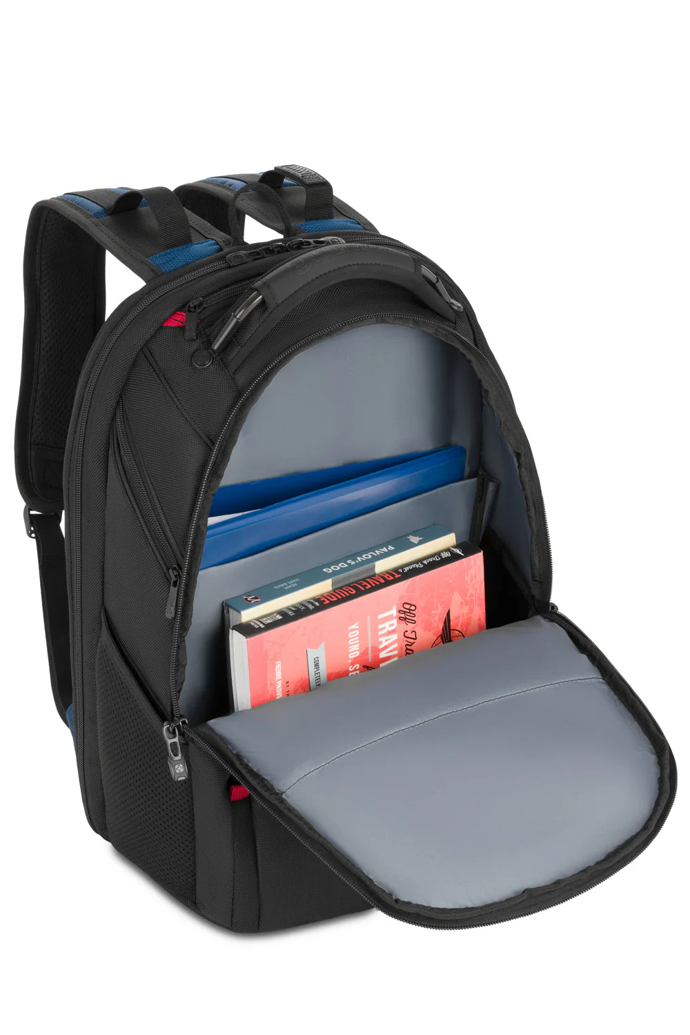 Wenger - Ibex ScanSmart Laptop Backpack in Black/Blue/Grey - Image 7